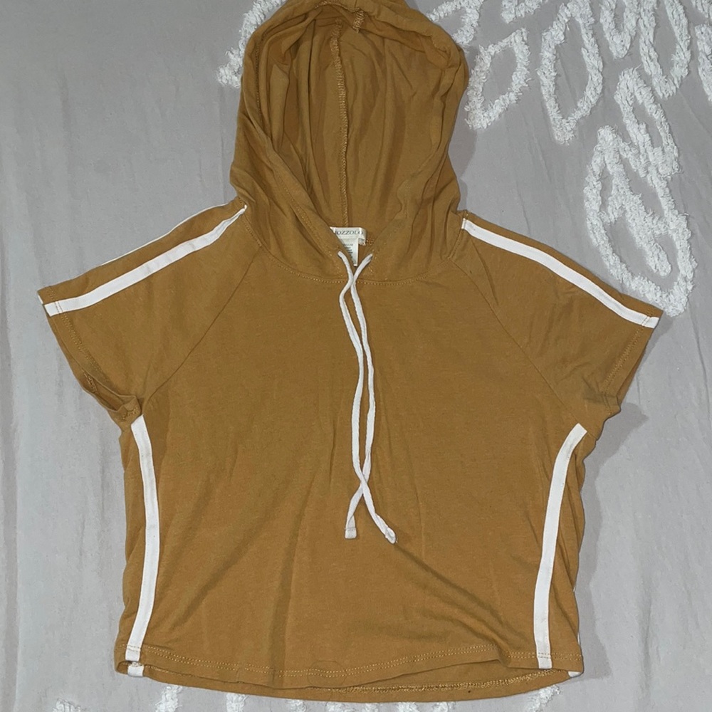 Cropped hoodie - short sleeves